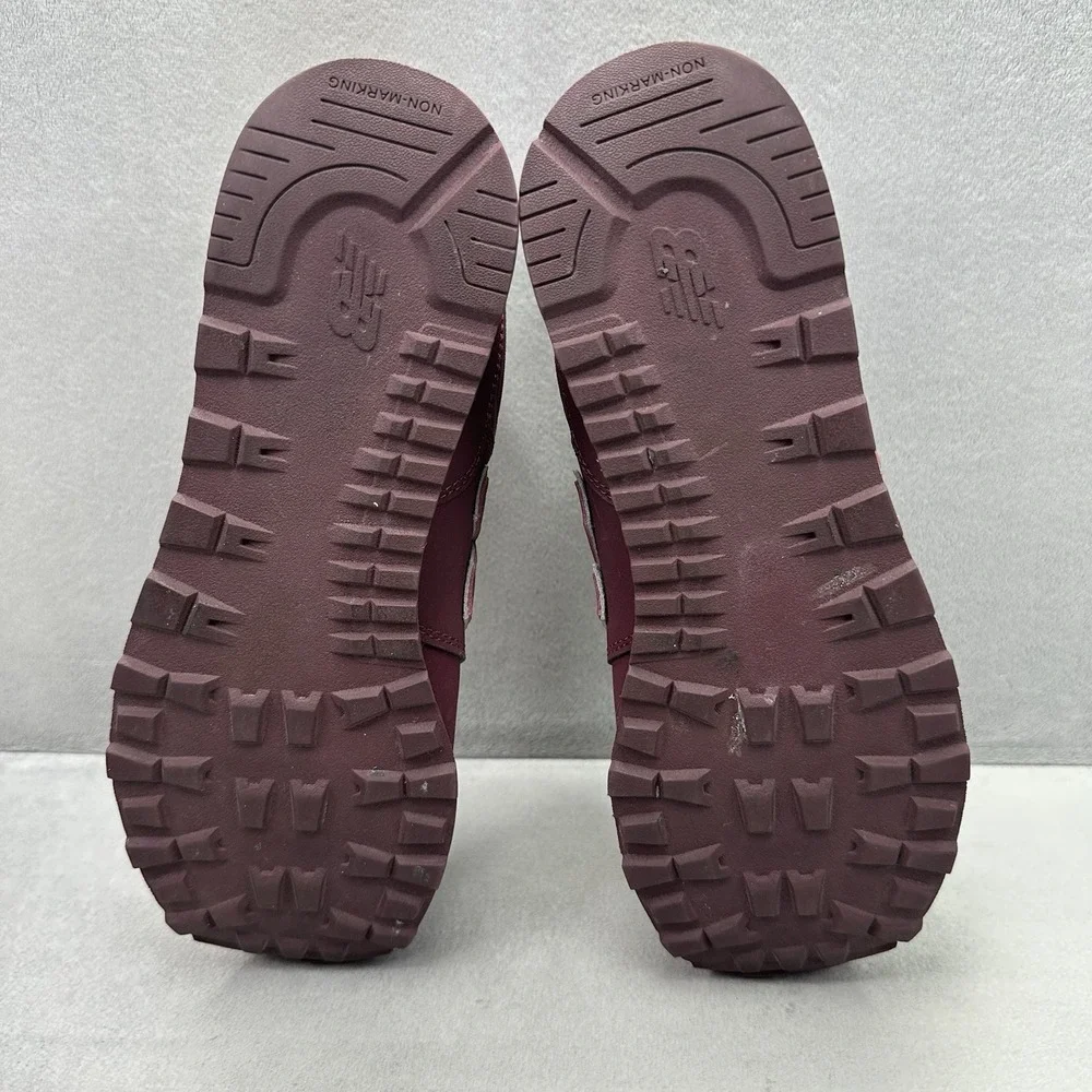 Womens 7 / 5.5Y New Balance 574 Shoes Maroon Athletic Casual Low Top Sneakers - Picture 7 of 8